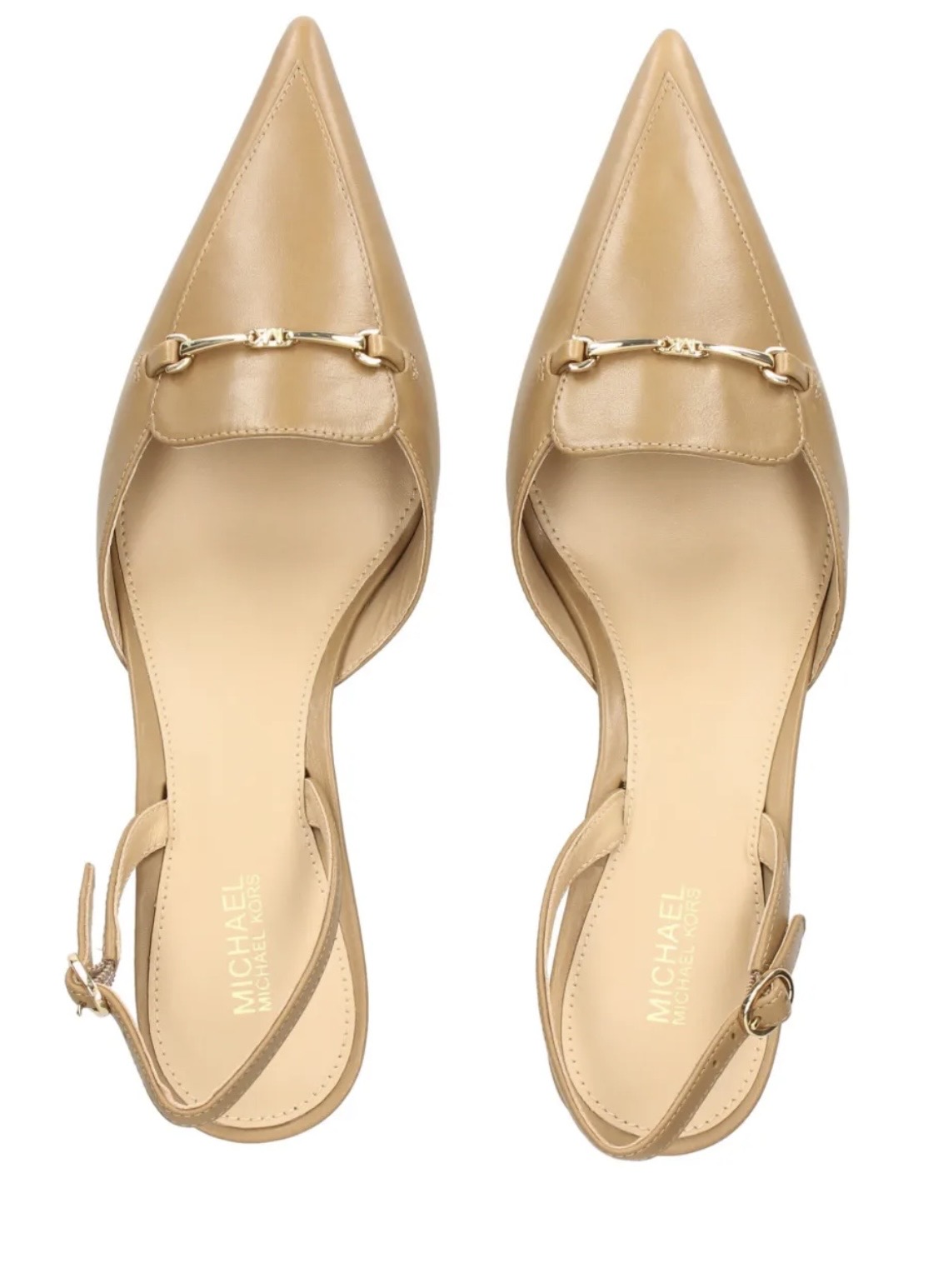 Michael Kors beige slingback pumps 