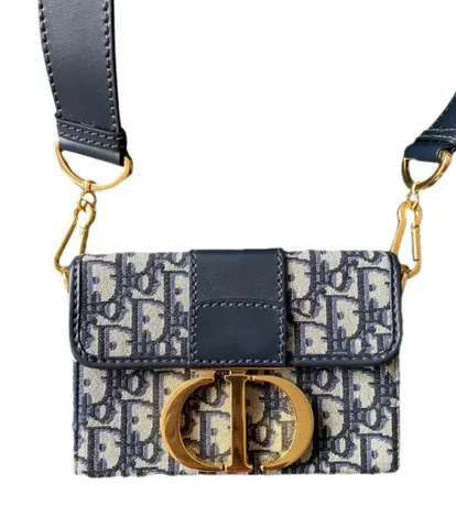 Mini bolso Dior 30 Montaigne de jacquard Oblique